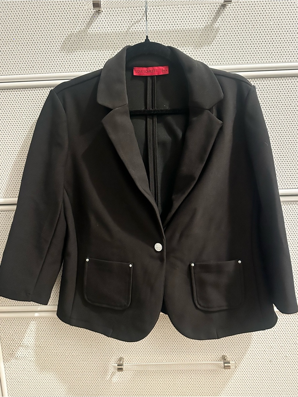 Scarlett Black Single-Button Women's Blazer